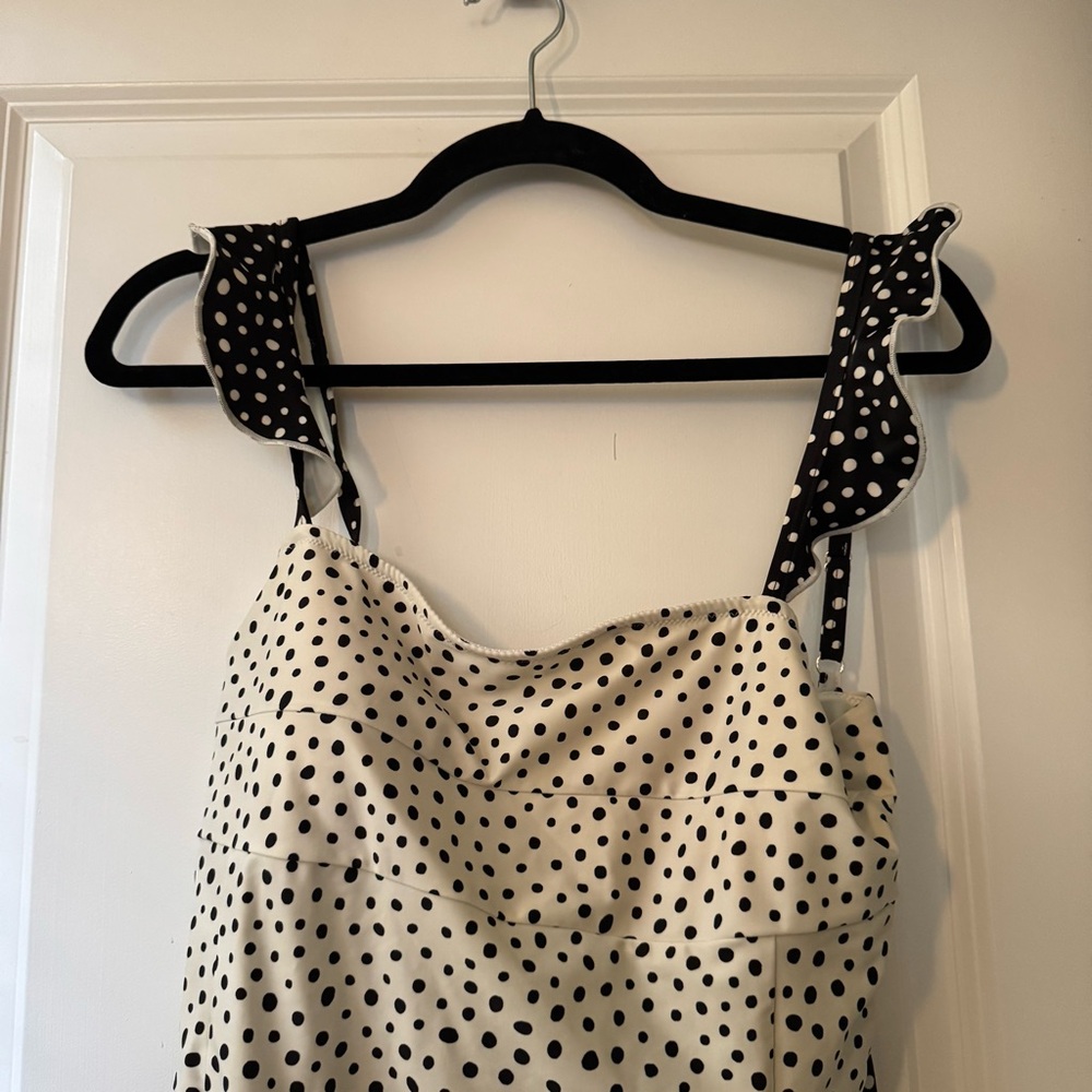 Summersalt Black and White Polka Dot One Piece Swimsuit - Picture 2 of 7